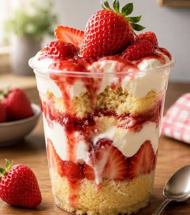 Strawberry Shortcake Trifle Cup